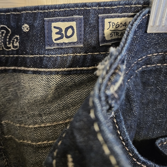 MISS ME dark washed jeans embellished - Picture 3 of 6